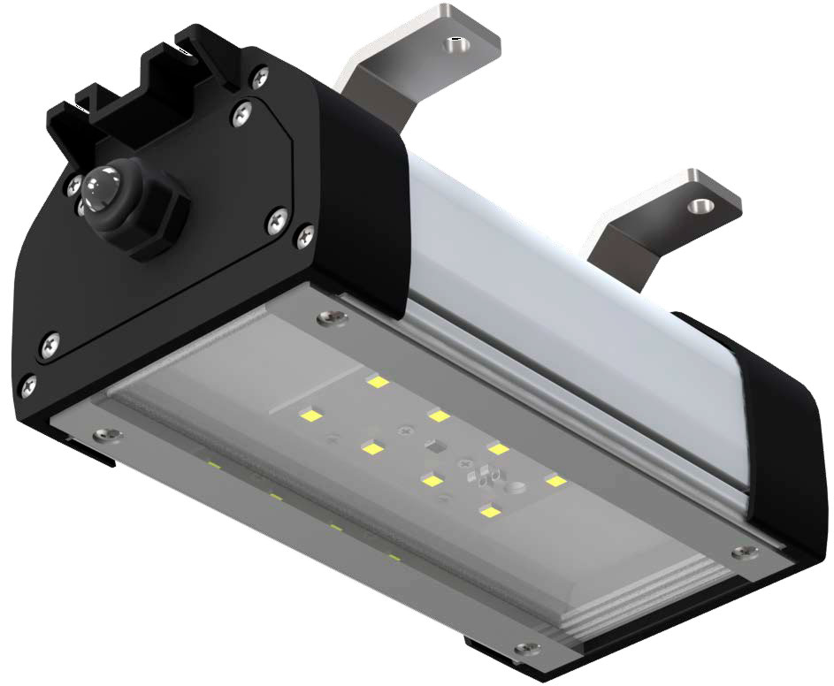 Luminria linear compacta industrial IP66  Srie ALLYS